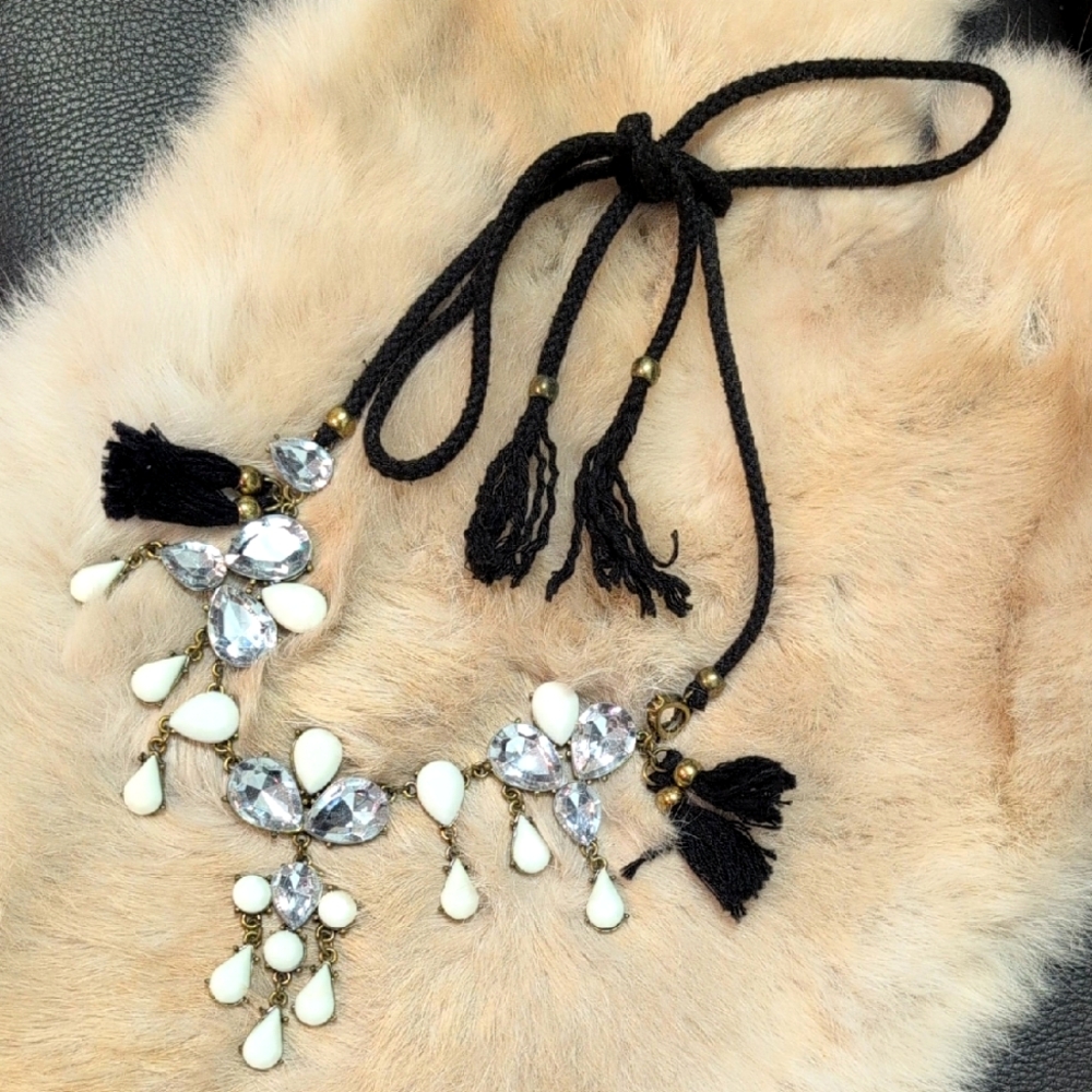 Elegant Black and White Necklace